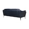 Armen Living Franz 87" Modern Blue Genuine Leather Sofa LCFR3MBLU - alternate 2